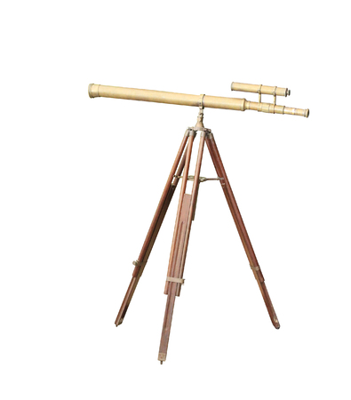 binoculars isolated on white background (with clipping path)の写真素材