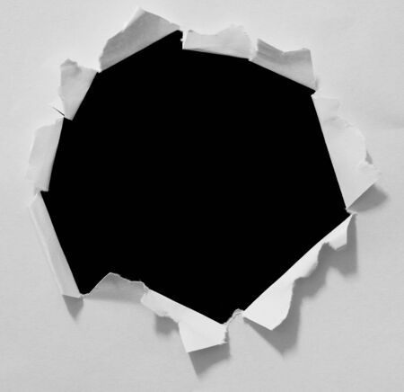 Piece of torn paper, space for copyの写真素材