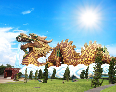 Dragon statueの写真素材