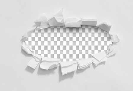 torn paper isolatedの写真素材