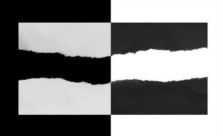 pieces of torn paper texture background, copy space.の写真素材