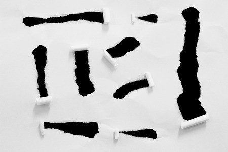 pieces of torn paper texture background, copy space.の写真素材