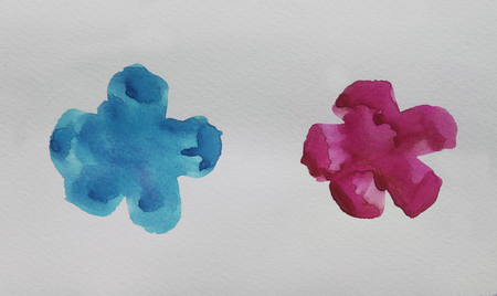 Watercolor on paper texture background, copy space.の写真素材