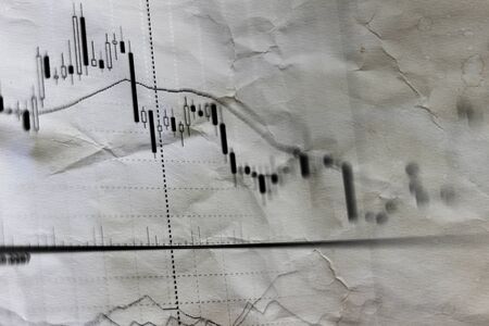 Finance background data graph chart.の写真素材