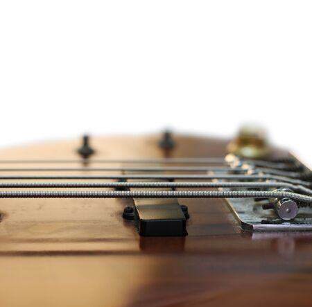 Bass guitar close up