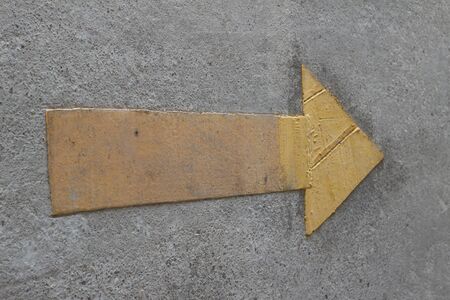 Arrow on the road
