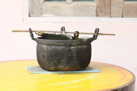 Old food potの写真素材