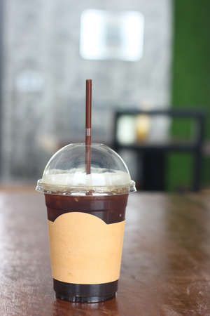 iced black coffeeの写真素材