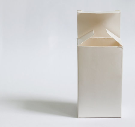 box packaging on whiteの写真素材