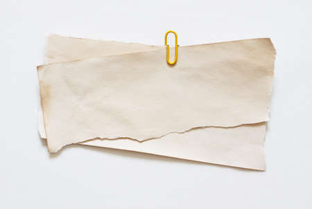 pieces of torn paperの写真素材