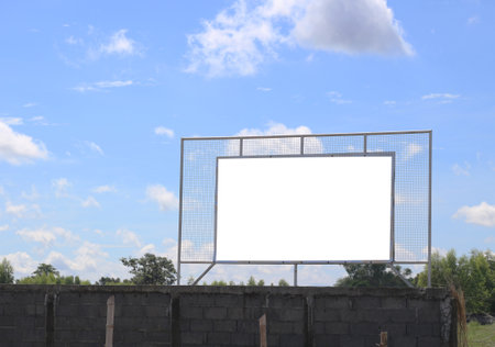 blank big billboardの写真素材