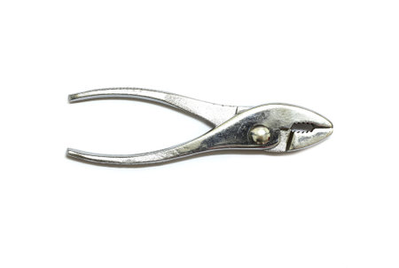 Pliers isolated on white background. Clipping path included for easy extraction.の写真素材