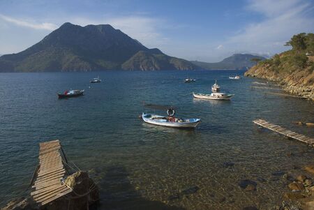 Beauty of Mediterranean coast. (Turkey, Kemer, settlement Adrasan)