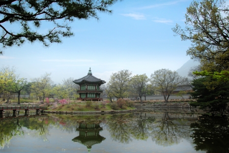 Gyeongbokgung palace,South Koreaのeditorial素材