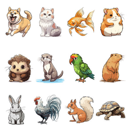 Prepare for a cuteness overload! Dive into our collection of 12 adorable pet collages and let your heart melt with joy. From playful pups to fluffy kittens, these collages will leave you smiling all day long.の写真素材