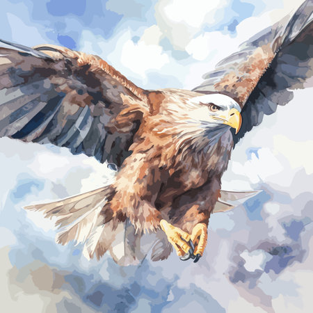 Experience the freedom of the skies with our stunning eagle vector illustration. Ideal for design projects, wall art, or to inspire your soaring spirit.のイラスト素材