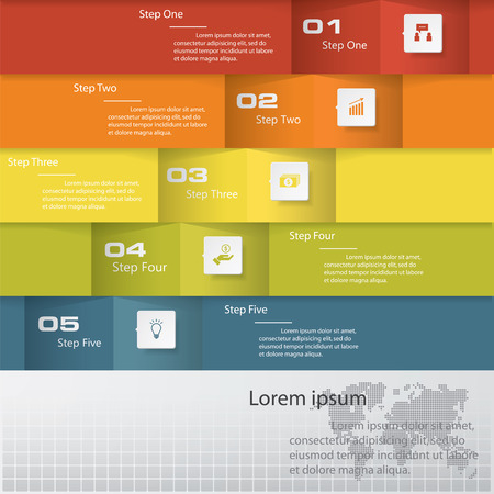 Design clean number banners template/graphic or website layout. Vector.のイラスト素材