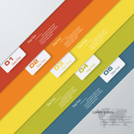 Design clean number banners template/graphic or website layout. Vector.のイラスト素材