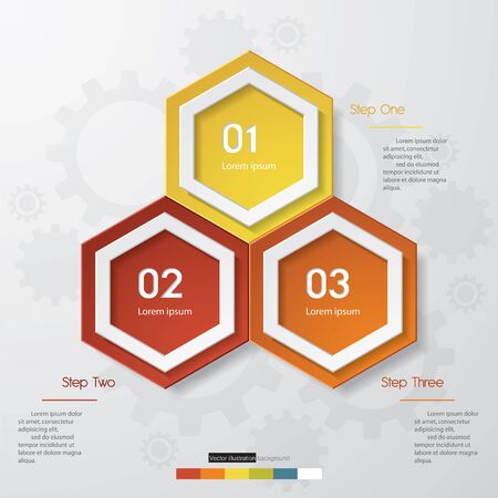 Design clean number banners template/graphic or website layout. Vector.のイラスト素材