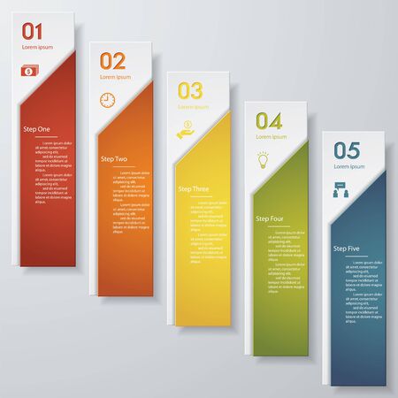 Design clean number banners template/graphic or website layout. Vector.のイラスト素材
