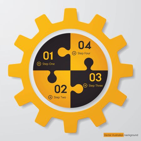Design clean number banners template. Vector.のイラスト素材