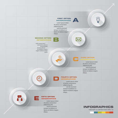Design clean number banners templategraphic or website layout. Vector.