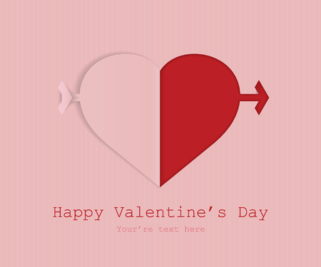 valentine's day background. Vector.のイラスト素材