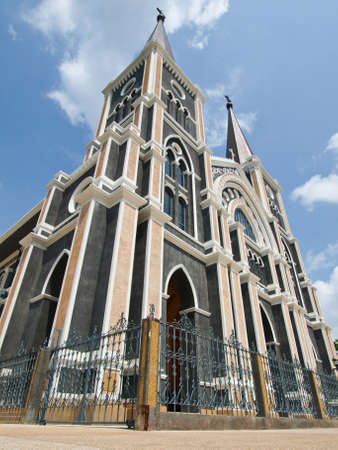 Thai Churches in Chantaburi Thailandの写真素材