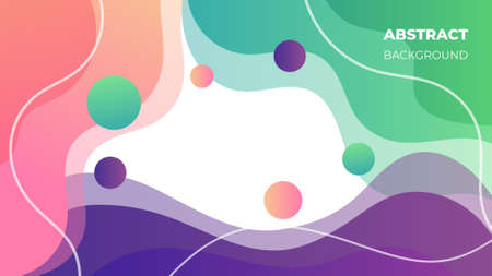 fluid abstract light color creative organic shapes background for corporate useのイラスト素材