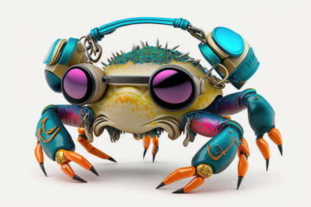 Crab Full Shot Punk Colorful Chromiesの素材