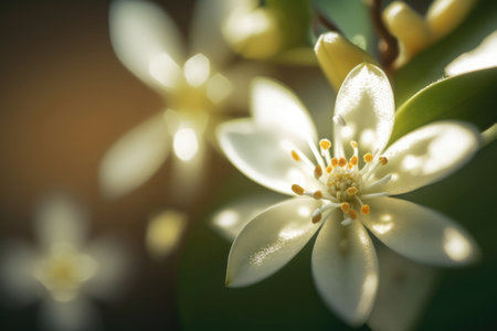 A Jasmine Macro Photo Volumetric Lightinの素材