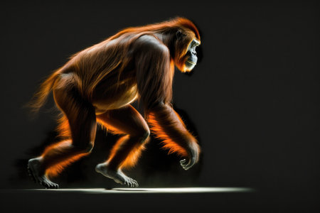 A Orangutan Macro Photovery Fast Shutterの素材