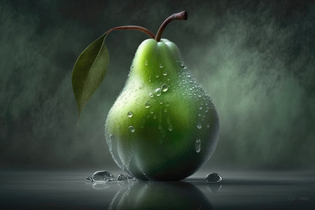 Shiny Gray Background Green Pearの素材