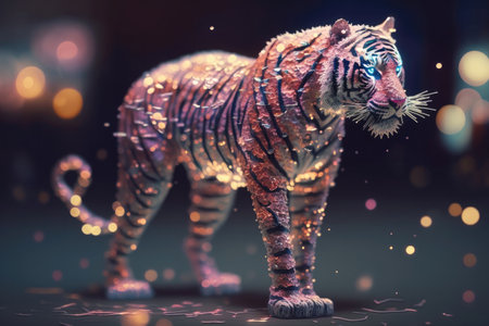 Tiger Full Body Macro Fast Shutterの素材