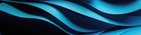 Blue Paper Background Panoramic Bannerの素材