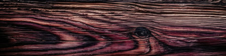 Close Up Maroon Textured Wood Background Panoramic Bannerの素材