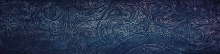 Indigo Paper Wenzel Background Panoramic Bannerの素材