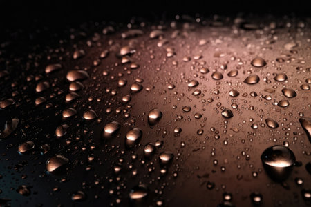 Pinkish Beige With Drops On Black Gradient Backgroundの素材