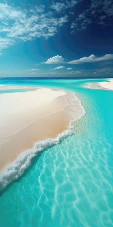 Pristine White Sand Beaches Turquoise Waters Landscape Mobile Wallpaperの素材