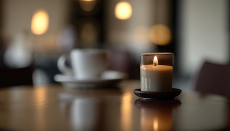 Candle On The Table Modern Minimal Cafeの素材