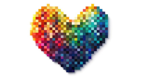 A multicolored pixelの素材