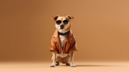 A Dog With Sunglasses Going To A Casinoの素材