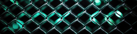Luminescence Chain Link Fence Texture Backgroundの素材