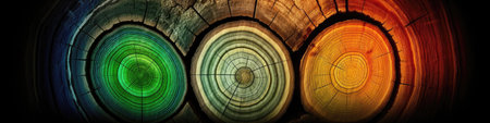 Luminescence Tree Rings Texture Backgroundの素材
