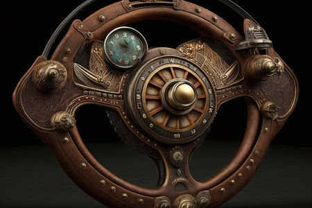 Steampunk Car Steering Wheelの素材