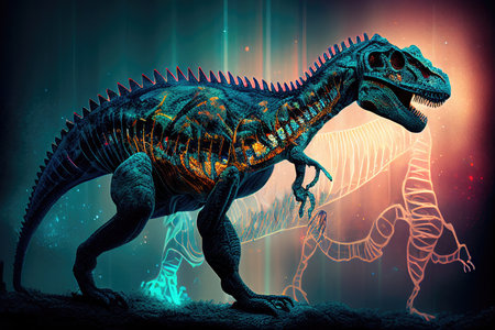 Dinosaur Dna Art Digital Neonの素材