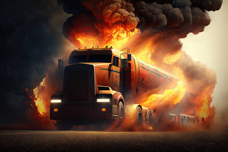 Burning Tanker Truckの素材