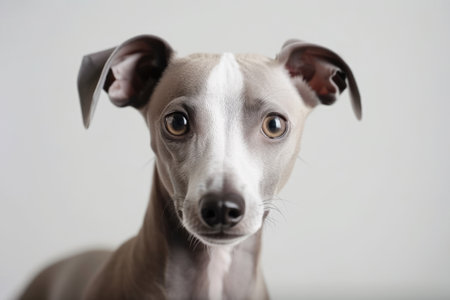 Italian Greyhound Dog On White Backgroundの素材