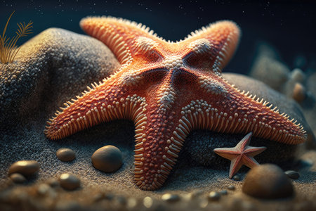 Large Plump Sea Star With Short Stubby Arms K Ultrarealisticの素材