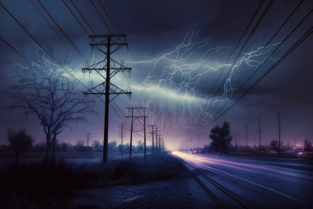 Lightning Struck Power Lines Realisticの素材